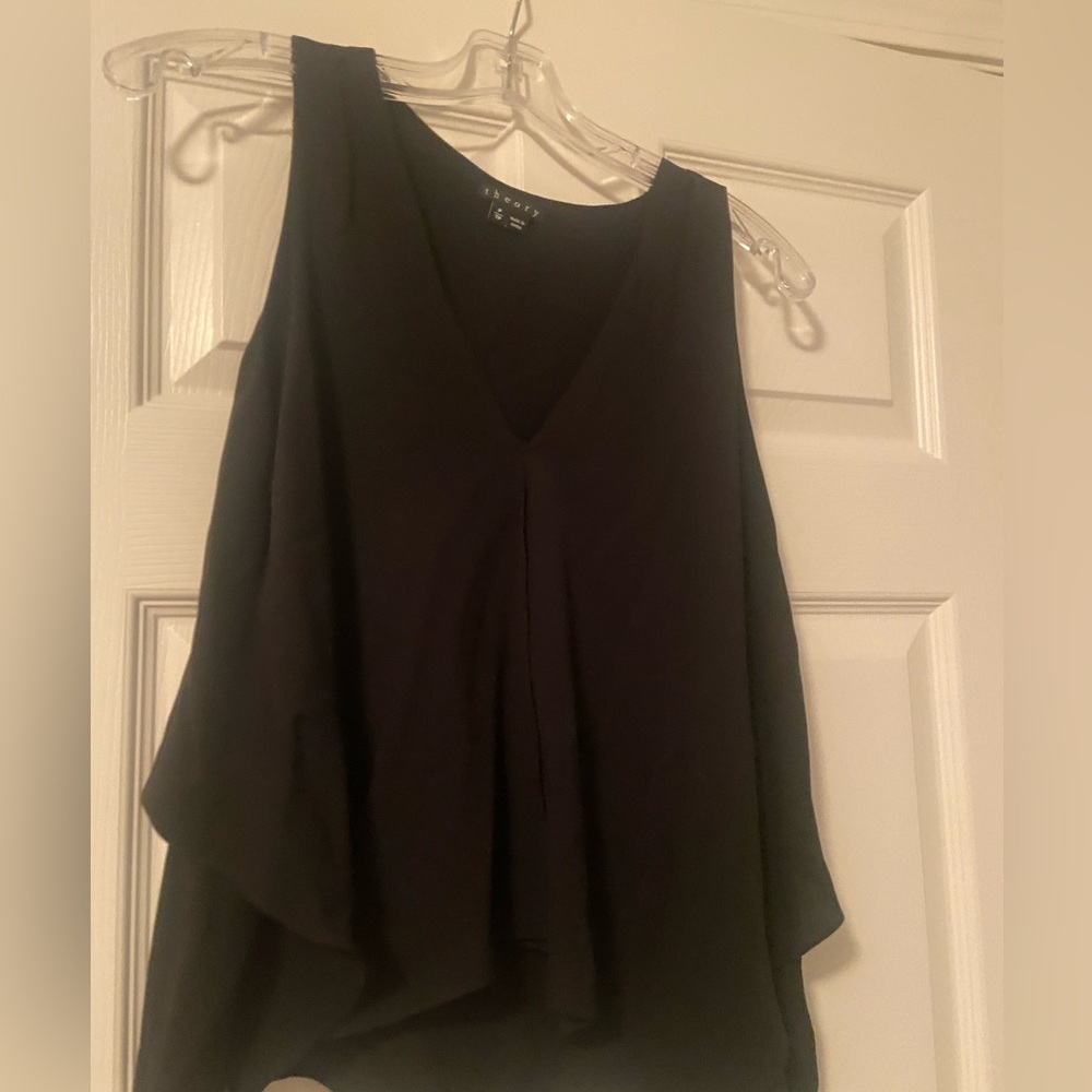 Theory Silk Jantine Sleeveless Blouse Size P NWOT